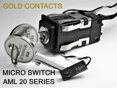 KEY SWITCH SECURITY Or COMPUTER MICRO SWITCH AML20 SERIES DPST MAINTAINED • $3.95