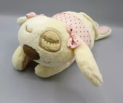 Mamas And Papas M&P Dreamy Sleepyheads Puppy Dog Pink Cream Plush Soft Toy 12  • £14.99