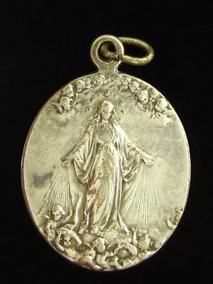 Vintage Mary Congregation Medal Religious Holy Catholic • $27.99