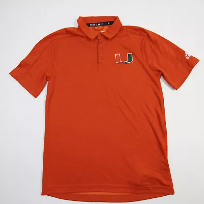 Miami Hurricanes Adidas Polo Men's Orange New • $11