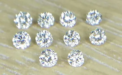 Natural Loose Diamond Lot I-J Color I Clarity Brilliant Cut Round 1.8mm 15Pc • £124.27