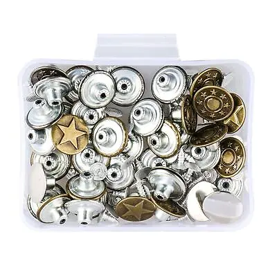 40Pcs Metal Jeans Button Tack Buttons Replacement Kit Repair For Sewing Pants • $5.77