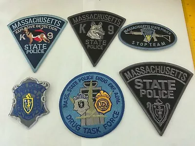 Massachusetts State  police Collectors Patch Set All New Patches 6 Pieces • $20.95
