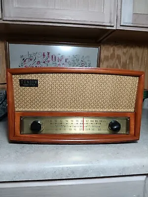 Vintage Zenith Tube Radio AM/FM Phono Input Model G730 Wood WORKS  • $115