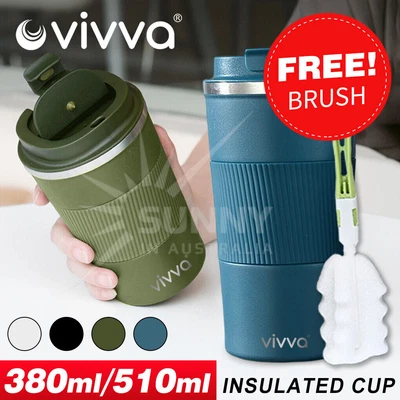 $17.95 • Buy Coffee Mug Stainless Steel Double Wall Leakproof Travel Cup Insulated Reusable