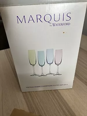 Marquis By Waterford Set Of 4 Champagne Vintage Ombré • $20
