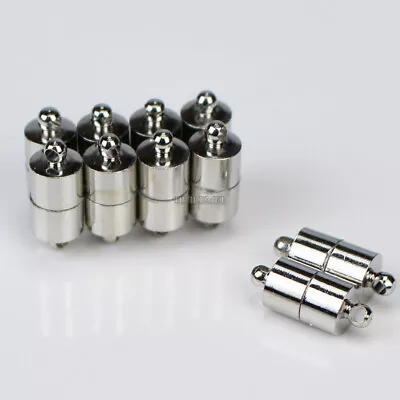 10pcs Cylindrical Strong Magnetic Clasps Diy Necklace Bracelet Jewelry Making • $10.99