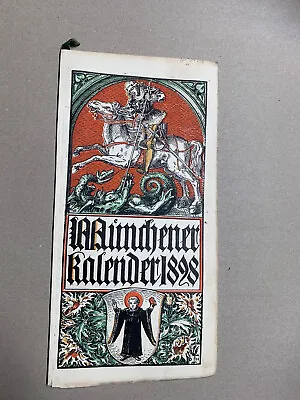 Coat Of Arms Munich Calendar 1898 • $21.34