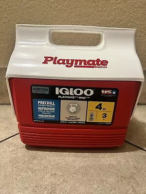 IGLOO Playmate Mini 4 Qt. Hard Cooler - Red/White - NEW • $18