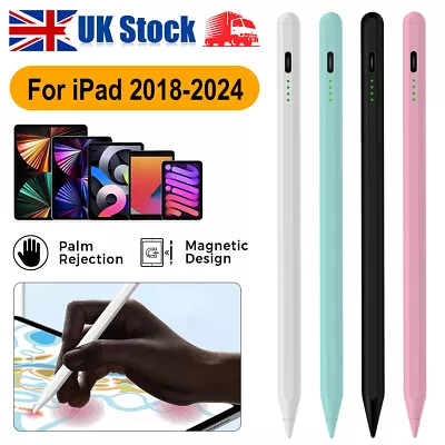 Stylus Pen Active Pencil (2nd Generation) For Apple IPad/Pro/Mini/Air 2018-2024 • £9.99