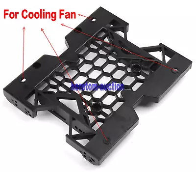 $12.28 • Buy 5.25  To 3.5  2.5  SSD Hard Drive Bay Adapter Tray Cooling Fan Mounting Bracket