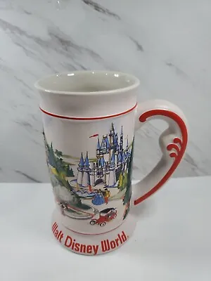 Vintage Walt Disney World 3D Embossed Mickey Donald Goofy Tankard Mug Stein New • $34.99