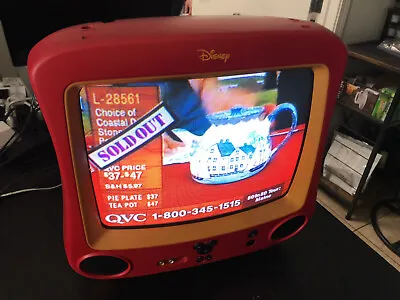 Vintage Disney Mickey DT1300-C 13  CRT Color TV No Speakers Scratched Screen • $51.26