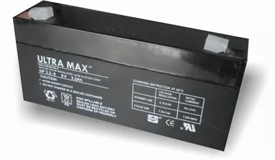 10 X Ultramax Np3.2-6 6v 3.2ah Lead Acid Battery Same As Yuasa Np2.8-6 6v 2.8ah • £134.91