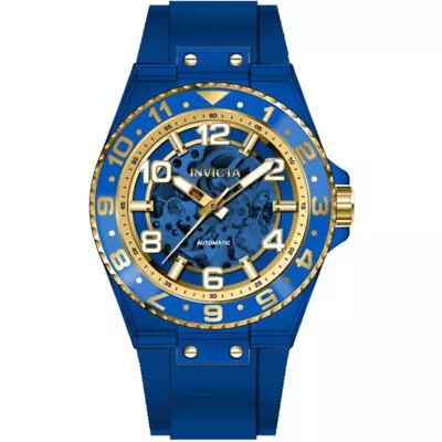 Invicta Speedway Automatic Skeleton Blue Dial Men's Watch 44386 • $57.98