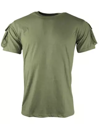 Kombat UK Tactical T-shirt Olive Green Combat Cargo Mens Military Army Style Tee • £14.99