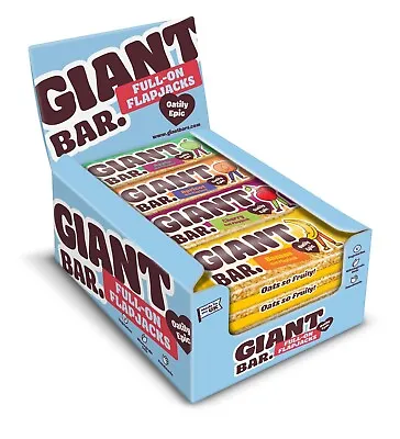 Giant Bars [20 X 90g]- Mix Fruit Berry Nut - Vegetarian Flapjacks • £16.49