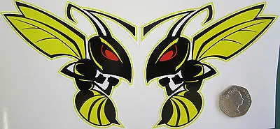 Honda Hornet Bees Stickers Decals 150 Microns Thick Toolbox Helmet 115 X 105mm   • £4.25