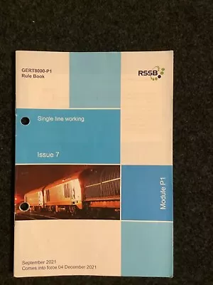 Railway Rulebook P1 Single Line Working • £4.99