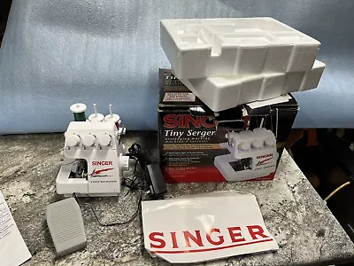 Singer Tiny Serger Overedging Sewing TS380 PLUS W/ Pedal Manual Box • $79.99