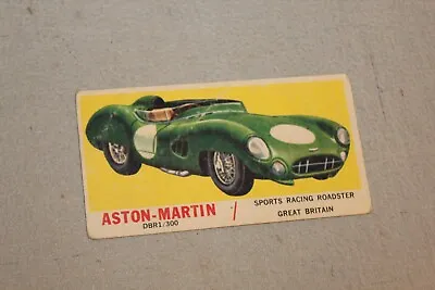 1961 Topps Sports Cars #16 ASTON MARTIN DBR1/300 RACING SPORTS ROADSTER • $3.99