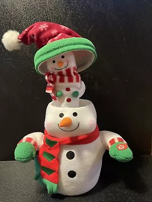 Rare Snowman In Snowman Pop Up Animated And Musical Christmas Decoration • £47
