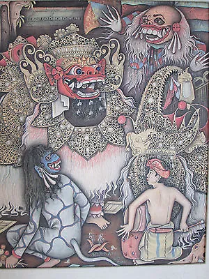 Vintage Paining By Famed Balinese Ubud Artist Raka • $1676.50