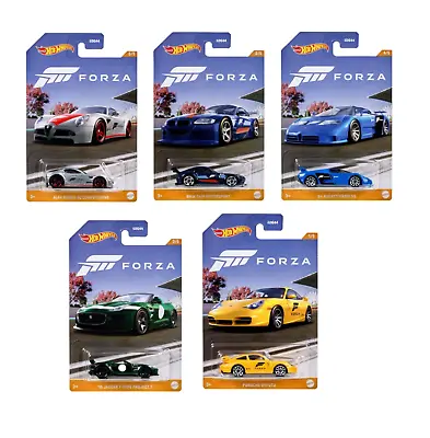 2023 HOT WHEELS Forza - 5 Car Set (inc. 911 Z4 F-Type Bugatti & Alfa 8C) NEW • $26.95