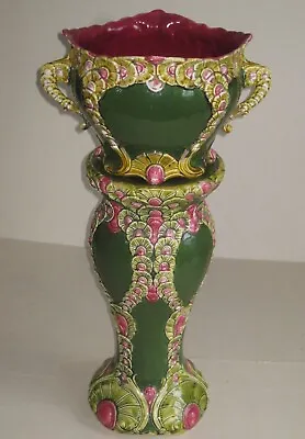 Frie Onnaing Majolica Jardiniere With Pedestal/ Excellent • $700