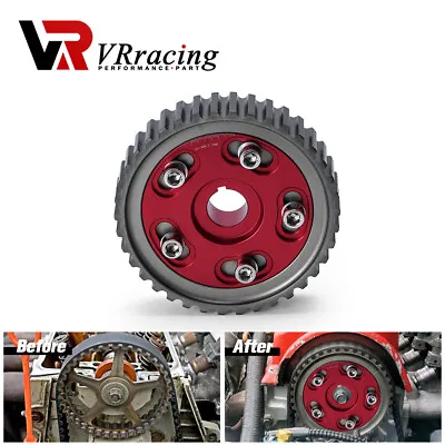 Adjustable Cam Gear Timing Gear FOR HONDA SOHC D15/D16 CAM PULLEY PULLYS RED • $29.90
