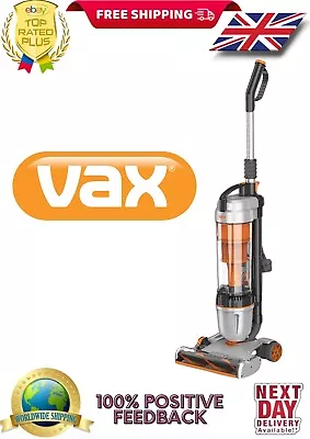 Vax U85-AS-BE Bagless Upright Vacuum Cleaner Air Stretch Silver And Orange • £63.99