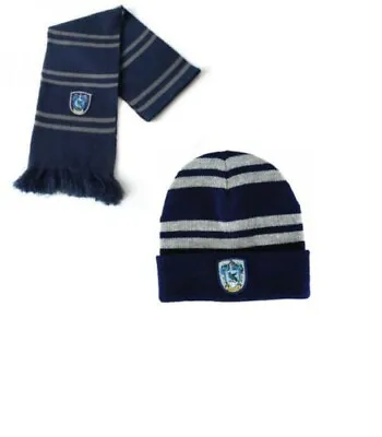 For Harry Potter Fans Vouge Ravenclaw House Cosplay Knit Costume Scarf And Hat • $16.99