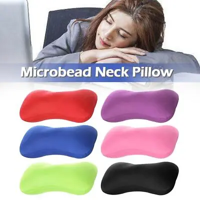 Micro Bead Pillow Cushion Travel Beanie Bolster Roll Nap Neck P❀ • £7.16