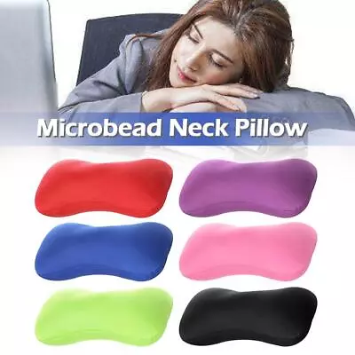 Micro Bead Pillow Cushion Travel Beanie Bolster Roll Nap Neck Pillow New B3 • £6.98