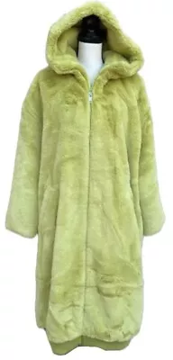 UGG KOKO OVERSIZED FAUX FUR COAT WOMEN'S XS/S LONG JACKET HOOD (Easily Fits M/L) • $175