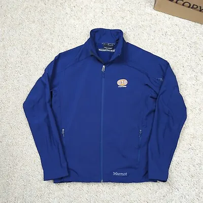 Marmot Approach Jacket Mens M Navy Blue Full Zip Pockets Soft Shell • $26.88