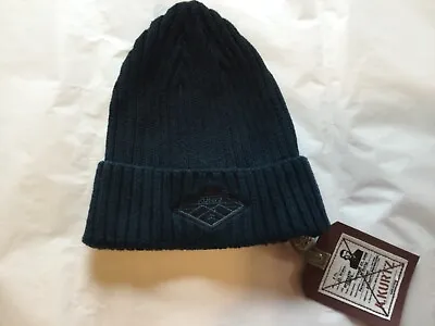 Nwt A Kurtz Blue Logo Mens Warm Knit Winter Beanie Hat • $13.34