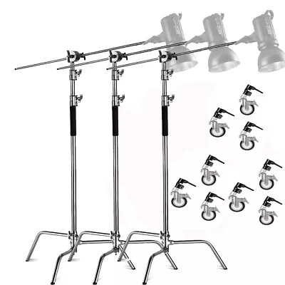 3-pack 10ft/330cm Heavy Duty C Stand For Studio Light Aputure 120d 300d Ii 300x • $529