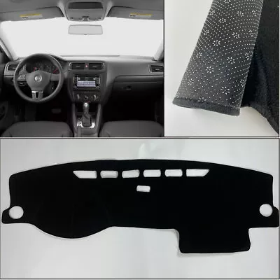 Dashboard Cover Black Dash Mats Shade Protective Pad For VW Jetta 2011-2018 • $20.83