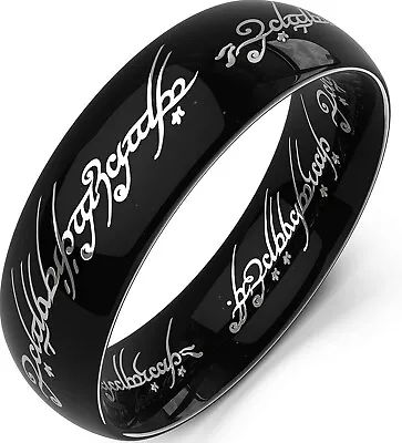 2 Pack - Lord Of The Rings The One Ring LOTR Stainless Steel Fashion Ring • £10.50