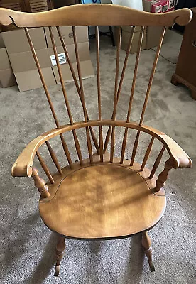 Antique S. Bent & Bros. Maple Rocking Chair • $199.99