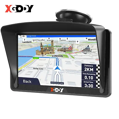 XGODY SAT NAV 7 INCH UK EUROPE 2024 GPS Navigation For Car Truck Motorhome HGV • £54.49