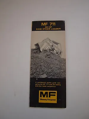 Massey-Ferguson MF 711 Skid-Steer Loader Tractor Brochure '73 • $14.99