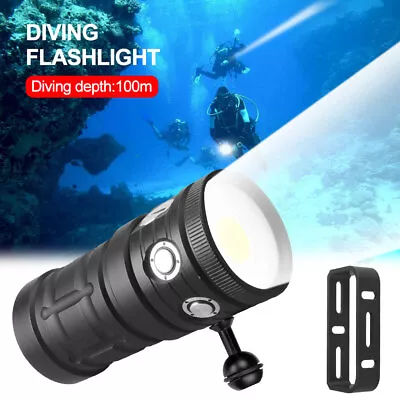 28000LM Scuba Diving Underwater 100M Video / Camera Photography Light Flashlight • $79.99