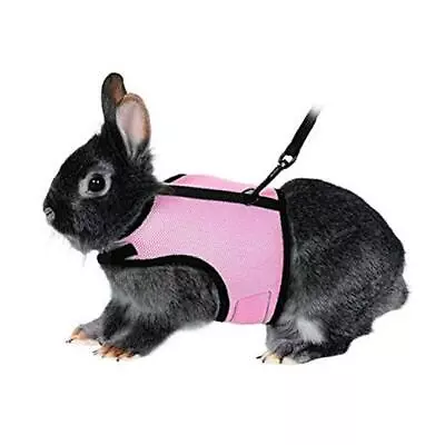  Adjustable Pet Rabbit Bunny Harness And Leash - Soft Small Pet Outdoor  • $12.24