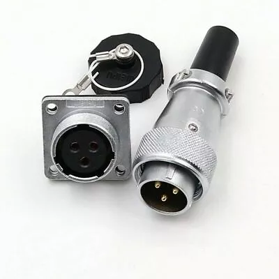 3Pin WS20 Waterproof Aviation Connectors 20mm M20 Plug&Socket Male&Female 3 PIN • $42.16