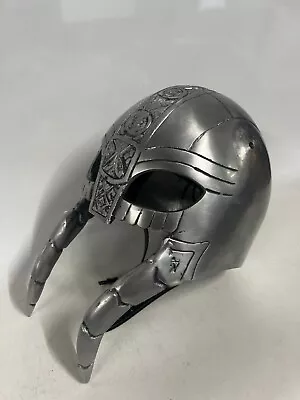 Medieval Viking Helmet Stainless Steel With Buckle Head Strap Reproduction 2.3kg • £19.99