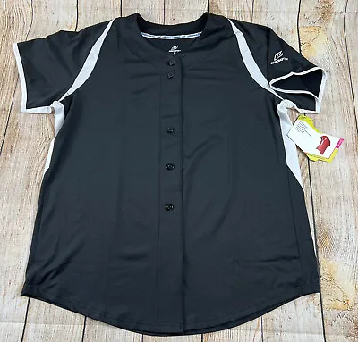 NWT Worth Fast Pitch Experts Softball Black White Jersey Size XL • $15