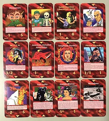 ILLUMINATI: New World Order Cards - 1995 Steve Jackson Games - 12 Card Lot (#1) • $29.95