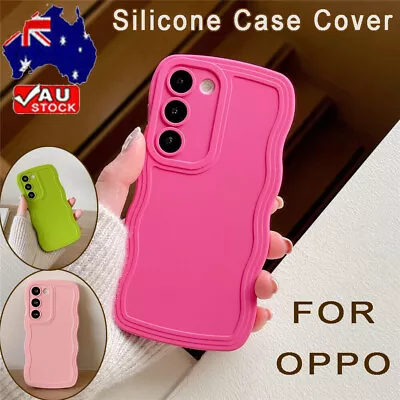 For Oppo Find X3 Lite X2 Neo X6 Pro A77 5G Wavy Silicone Case Shockproof Cover • $11.49